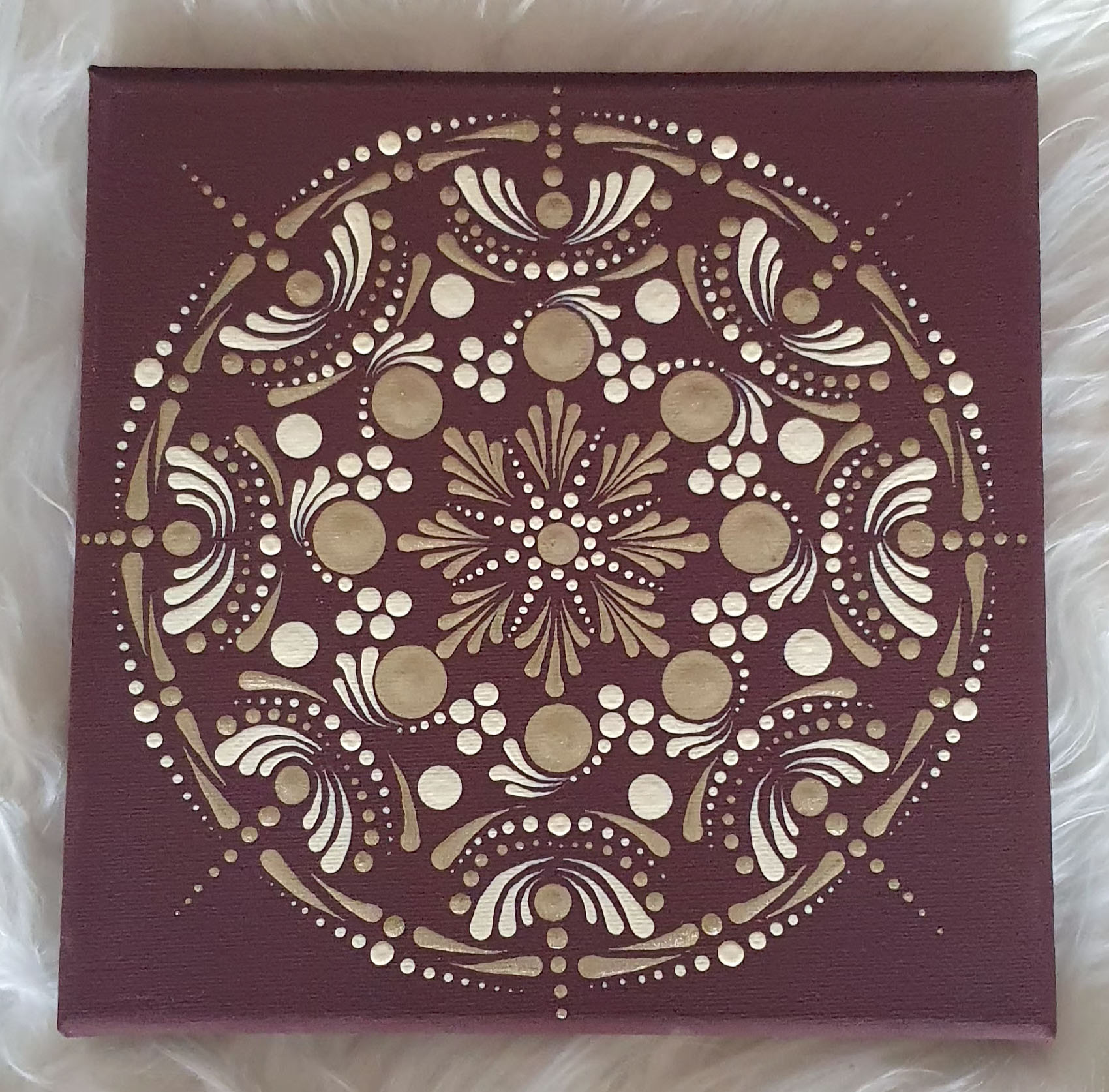 Éjféli arany Mandala 20cm